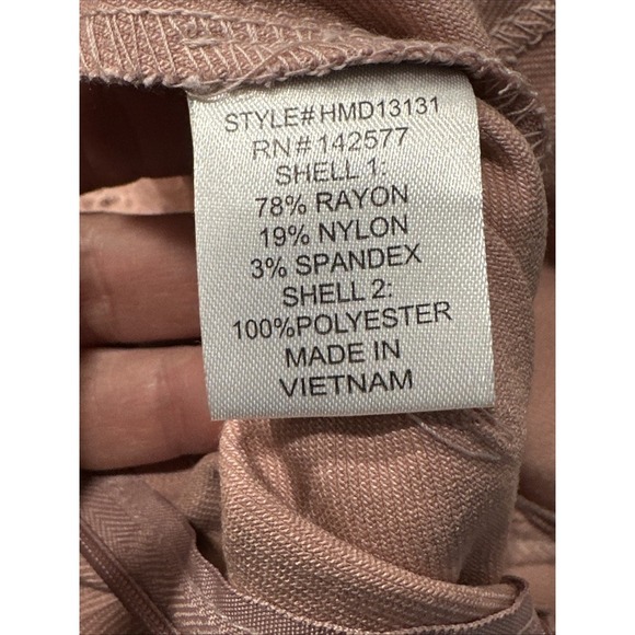 Haute Monde Medium Pink Denim Lace Corset Dress Molded Cup Adjustable Straps NWT - Picture 6 of 6